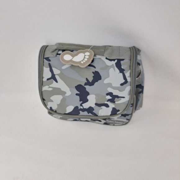 Kindness Footprint Camo Gray Lunch Bag Insulated Detachable Adjustable Strap - Picture 13 of 14